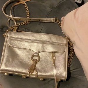 Rebecca Minkoff Handbag Metallic Gold
